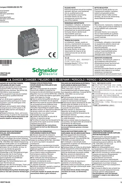 schneider施耐德Compact NSX80-200 DC PV